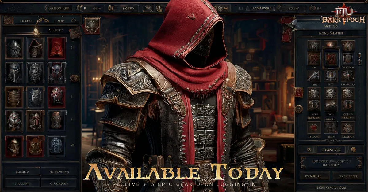 MU Dark Epoch character equipment and armour selection screen